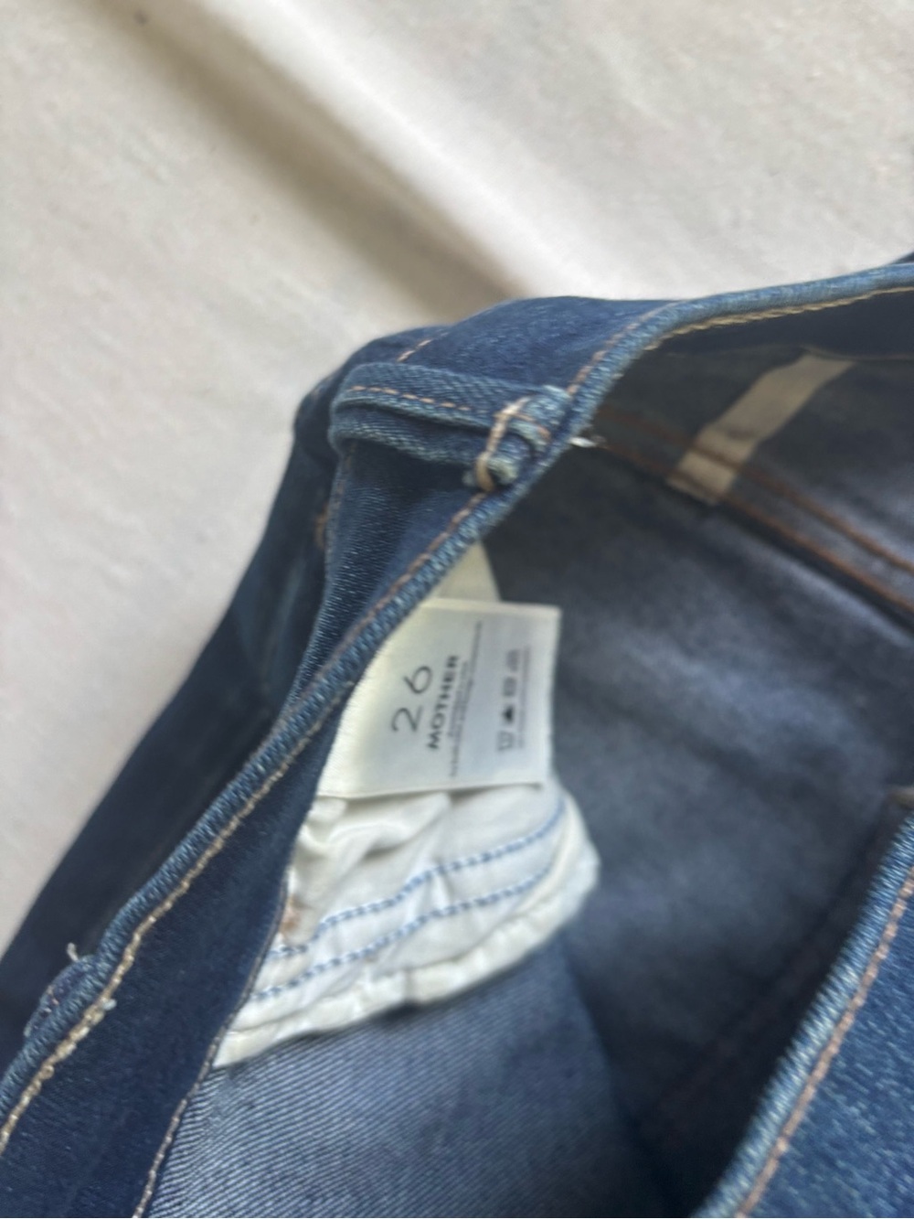 Mother The Hustler Ankle Fray Jeans Home Movies Wash 26 High Rise Flare - Picture 6 of 11